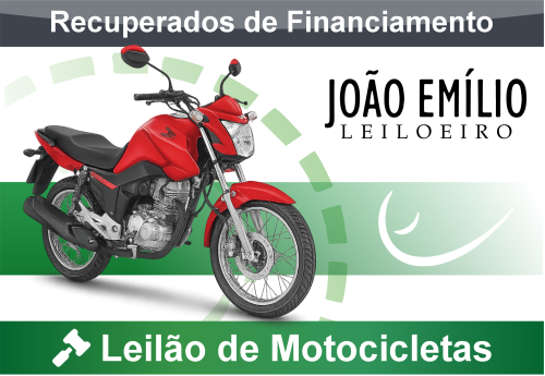 <center><big><b>LEILÃO de MOTOCICLETAS</b></center> <center></big>Recuperados de Financiamento<br>Bradesco </center>